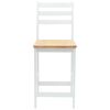 vidaXL Trpezarijske stolice 2 pcs Bijelo 40 x 47,5 x 99,5 cm