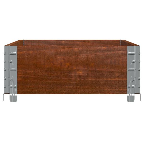 vidaXL Okvir za palete smeđi 100 x 50 cm od masivne borovine