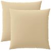 vidaXL Presvlaka za jastuk 2 pcs HEERLEN Bež 60 x 60 cm Poliester