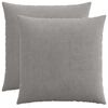vidaXL Presvlaka za jastuk 2 pcs HEERLEN Svjetlosiva 60 x 60 cm Kord
