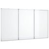 vidaXL Magnetna bijela ploča sklopiva 120 x 100 x 1,7 cm aluminijska