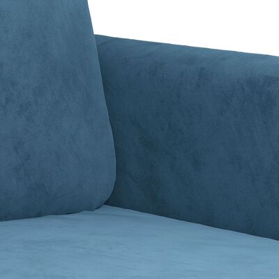 vidaXL Fotelja plava 60 cm baršunasta