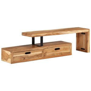 vidaXL TV stalak (118-200) x 30 x 40 cm Masivno drvo akacije