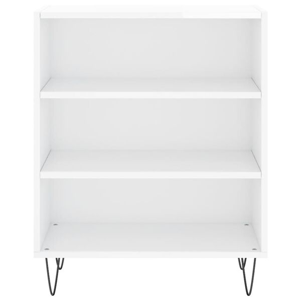 vidaXL Komoda sjajna bijela 57 x 35 x 70 cm od konstruiranog drva