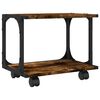 vidaXL Stalak za pisač s 2 razine boja hrasta 41 x 28 x 33,5 cm drveni