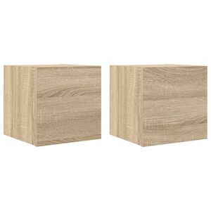 vidaXL Zidni TV ormarići 2 kom boja hrasta sonome 30,5 x 30 x 30 cm