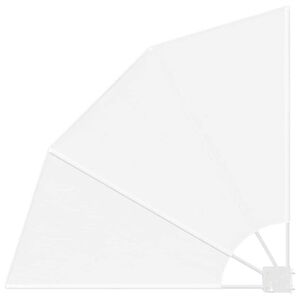 vidaXL Zaslon za privatnost na balkonu Bijelo 115 x 115 cm Poliester