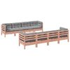 vidaXL 9-dijelni set vrtnih sofa s jastucima masivno drvo duglazije