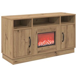 vidaXL Električni kamin Hrast artisan 100 x 33 x 55 cm