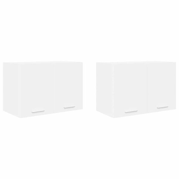 vidaXL Viseći ormarić 2 pcs Bijelo 60 x 31 x 40 cm Konstruirano drvo