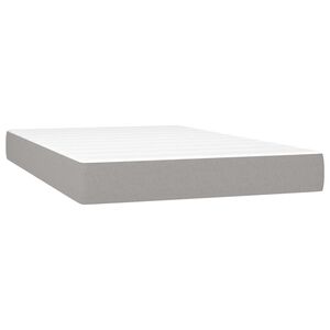 vidaXL Madrac s džepičastim oprugama srednje tvrdoće svjetlosivi 120x200x20 cm tkanina