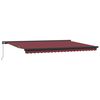 vidaXL Tenda na automatsko uvlačenje bordo 300 x 250 cm