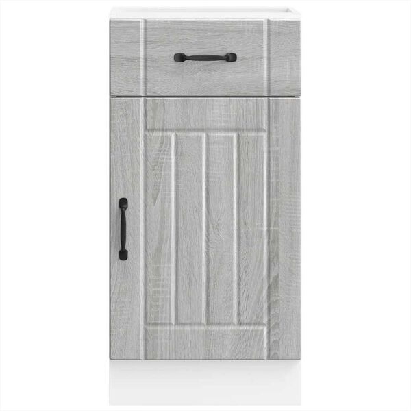 vidaXL Donji kuhinjski ormarić Lucca boja hrasta konstruirano drvo