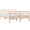 vidaXL Okvir za krevet od masivne borovine 140 x 190 cm