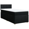 vidaXL Box spring krevet s madracem crni 80 x 200 cm od tkanine