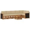 vidaXL Set vanjskih sofa 6 kom. Prirodna