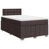 vidaXL Krevet box spring s madracem tamnosmeđi 120 x 190 cm od tkanine
