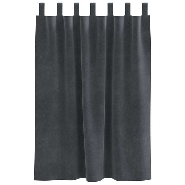 vidaXL Zavjese za zamračivanje 2 pcs Svijetlo siva 140 x 140 cm Bar&scaron;un
