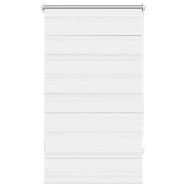 vidaXL Zebra zavjesa 70,9x120 cm &Scaron;irina tkanine 66,7 cm bijela