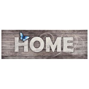 vidaXL Kuhinjski tepih s natpisom Home perivi 60 x 180 cm