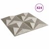 vidaXL Zidne panele 24 pcs Origami beton 50 x 50 cm XPS pjena
