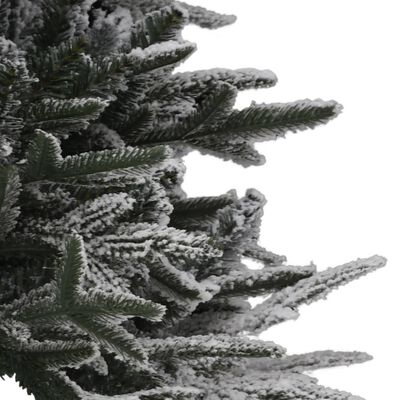 vidaXL Umjetno osvijetljeno božićno drvce sa snijegom 180 cm PVC i PE