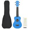 vidaXL Set dječjeg ukulelea Soprano s torbom svjetloplavi 21 "