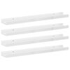vidaXL Zidne police 4 kom visoki sjaj bijele 60 x 9 x 3 cm