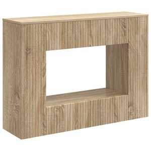 vidaXL Konzolna stolica Prugasti Sonoma hrast 101 x 29 x 74 cm