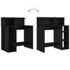vidaXL Stol s policom Crni hrast 90 x 48 x 101,5 cm Konstruirano drvo