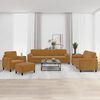 vidaXL 4-dijelni set sofa s jastucima Smeđa bar&scaron;unasti