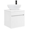 vidaXL Umivaonik s policom za zid Bijela 49 x 44,5 x 66,5 cm