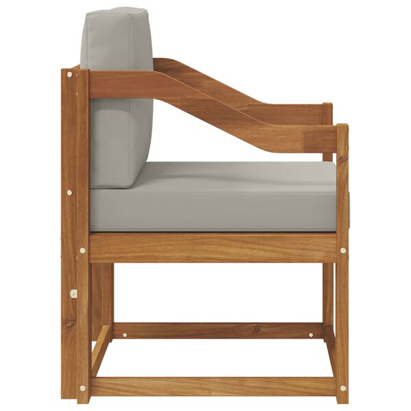 vidaXL Vanjski kauč Čvrsto drvo akacije i poliester