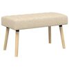 vidaXL Klupa s utorima Krem 80 x 40 x 46 cm Tkanina