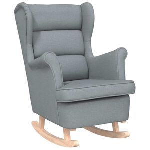 vidaXL Stolica za ljuljanje 74x90x102 cm od tkanine svjetlosiva