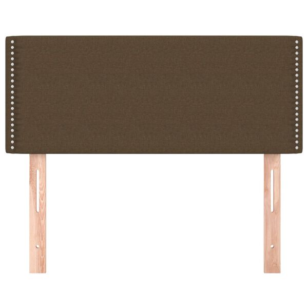 vidaXL Uzglavlje tamnosmeđe 80 x 5 x 78/88 cm od tkanine