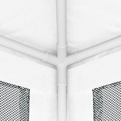 vidaXL Šator za zabave s 4 mrežasta bočna zida 4 x 4 m bijeli