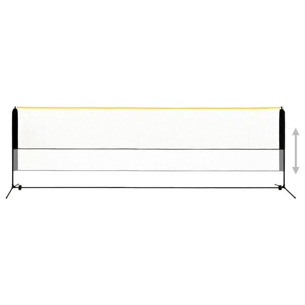 vidaXL Podesiva mreža za badminton 500 x 103 x 94 - 158 cm metalna