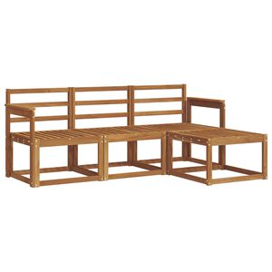 vidaXL Set vanjskih sofa 4 pcs Prirodna