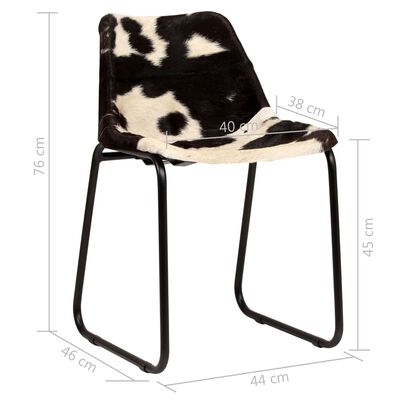 vidaXL Blagovaonske stolice od prave kozje kože 4 kom