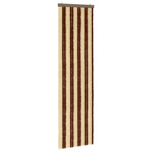 vidaXL Zavjesa protiv insekata Chenille Smeđa i bež 56 x 200 cm