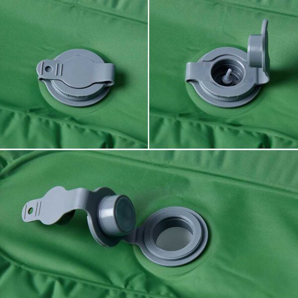 vidaXL Samonapuhujući madrac za kampiranje za 1 osobu zeleni