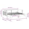 vidaXL Dnevni krevet na razvlačenje svjetlosivi 90 x 200 cm bar&scaron;unasti