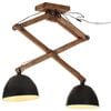vidaXL Stropna svjetiljka 25 W crna 29 x 18 x 85 cm E27