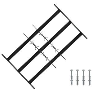 vidaXL Sigurnosna re&scaron;etka za prozore s 3 poprečna okvira 3 pcs