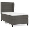 vidaXL Box spring krevet s madracem tamnosivi 100x200 cm bar&scaron;unasti