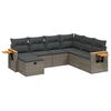 vidaXL 7-dijelni set vrtnih sofa sivi od poliratana
