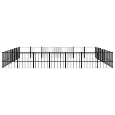vidaXL Vanjski kavez za pse čelični 52,69 m²