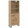vidaXL Highboard 2 pcs Umjetnički hrast 69,5 x 34 x 180 cm
