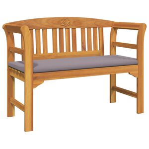 vidaXL Klupa s ružama Prirodna 114 x 46 x 82,5 cm Čvrsto drvo akacije